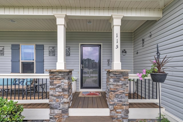 115 Creech Place Dr, Benson, NC 27504 - property entrance with a porch