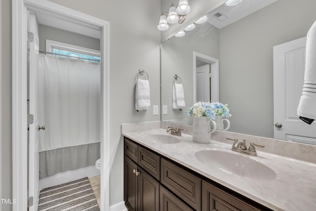 115 Creech Place Dr, Benson, NC 27504 - full bath featuring double vanity and toilet