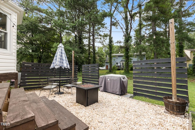 107 Leighton Pl, Knightdale, NC 27545 - view of patio with a grill and outdoor dining space