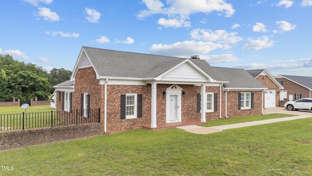 7390 NC-50, Angier, NC 27501 - view of front of property with brick siding, driveway, and a shingled roof