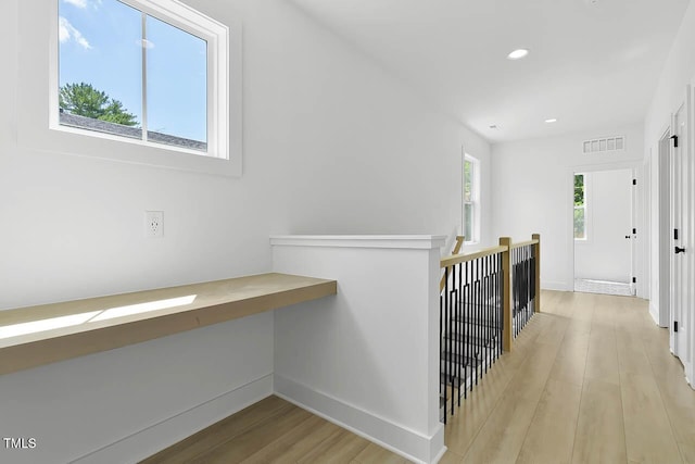 140 E End Ave, Durham, NC 27703 - corridor with wood finished floors and recessed lighting