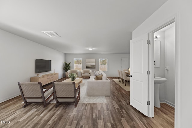 9059 Shallow Creek Trl, Bailey, NC 27807 - living area featuring wood finished floors