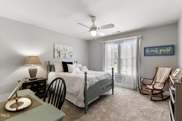2512 Stewart St, Fuquay Varina, NC 27526 - bedroom with carpet flooring and ceiling fan