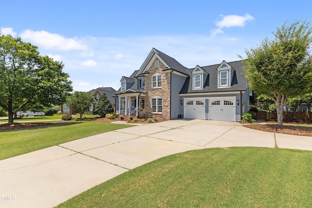 2512 Stewart St, Fuquay Varina, NC 27526 - view of front of home featuring stone siding and driveway