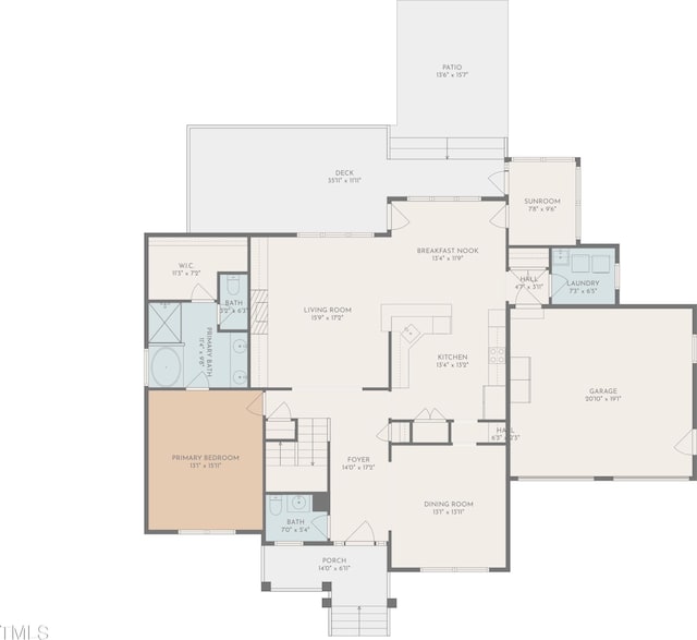 2512 Stewart St, Fuquay Varina, NC 27526 - view of floor plan / room layout
