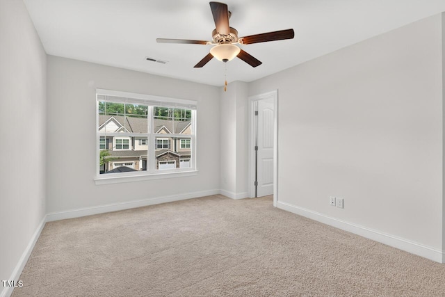 305 Lionel St, Durham, NC 27705 - empty room with carpet flooring and ceiling fan