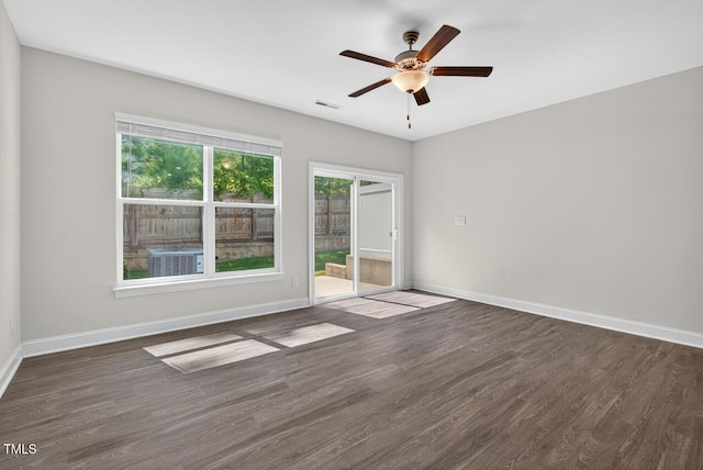 305 Lionel St, Durham, NC 27705 - unfurnished room with wood finished floors and ceiling fan