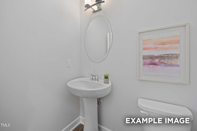 283 Old Fashioned Way, Lillington, NC 27546 - half bath featuring toilet and baseboards