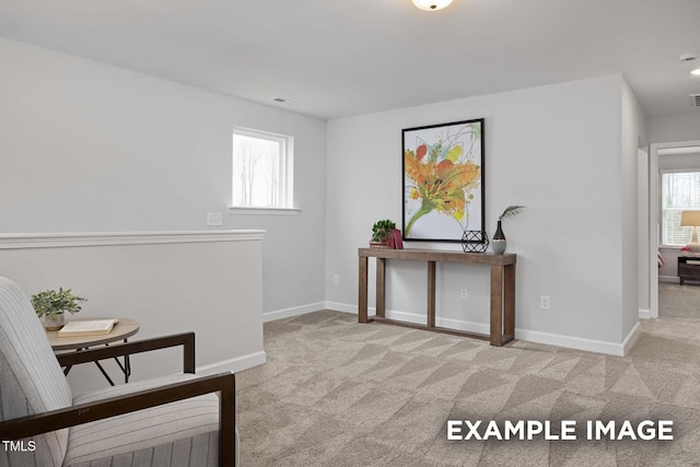 283 Old Fashioned Way, Lillington, NC 27546 - sitting room with carpet floors and healthy amount of natural light