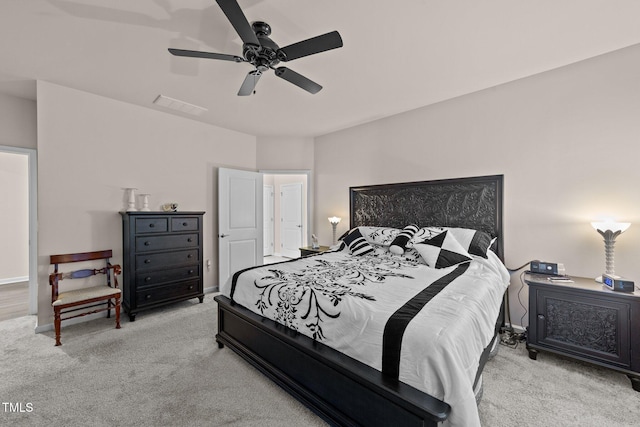 2370 Friars Head Ct, Fuquay Varina, NC 27526 - carpeted bedroom featuring a ceiling fan and baseboards