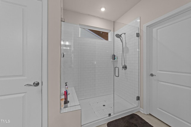 2370 Friars Head Ct, Fuquay Varina, NC 27526 - full bathroom featuring a stall shower and tile patterned floors
