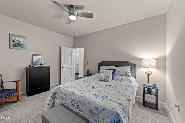2370 Friars Head Ct, Fuquay Varina, NC 27526 - carpeted bedroom featuring baseboards and a ceiling fan