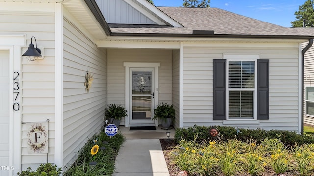 2370 Friars Head Ct, Fuquay Varina, NC 27526 - property entrance with a shingled roof