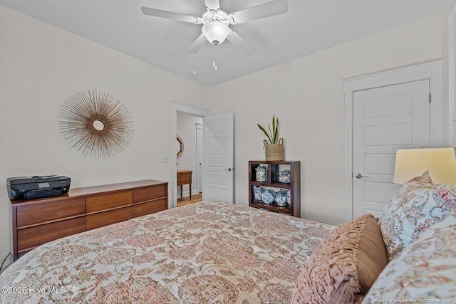 829 Warwick Ln, Carthage, NC 28327 - bedroom featuring ceiling fan