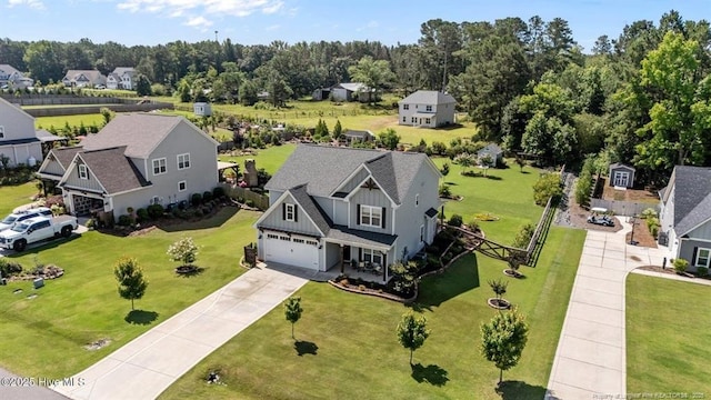 829 Warwick Ln, Carthage, NC 28327 - aerial view of property and surrounding area