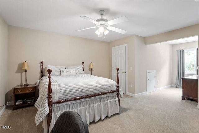 4742 Ludwell Branch Ct, Raleigh, NC 27612 - bedroom featuring carpet floors and ceiling fan