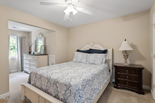 4742 Ludwell Branch Ct, Raleigh, NC 27612 - carpeted bedroom featuring baseboards and ceiling fan