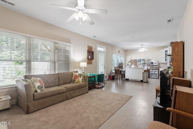 4742 Ludwell Branch Ct, Raleigh, NC 27612 - living room with ceiling fan