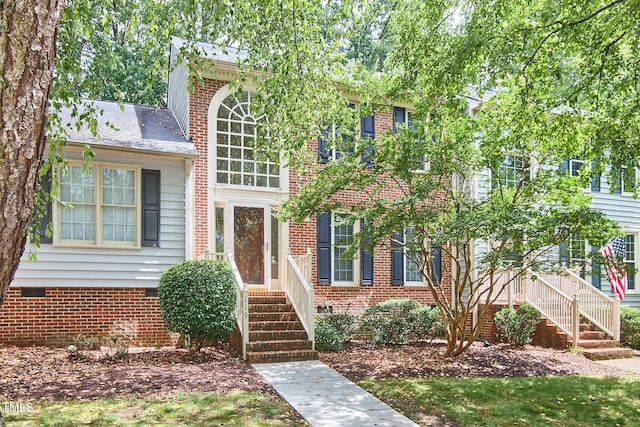 119 Heatherwood Dr, Apex, NC 27502 - view of front of property featuring stairway