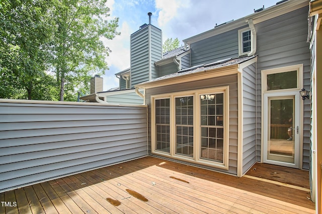 119 Heatherwood Dr, Apex, NC 27502 - view of wooden terrace