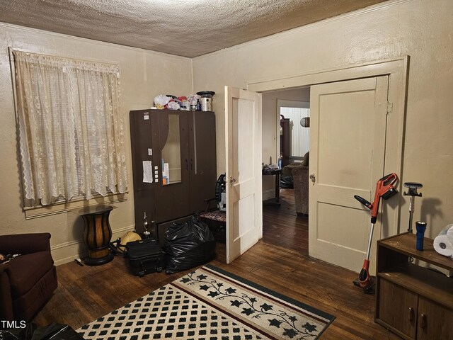 2928 N Patterson Ave, Winston-Salem, NC 27105 - entryway with wood finished floors and a textured ceiling