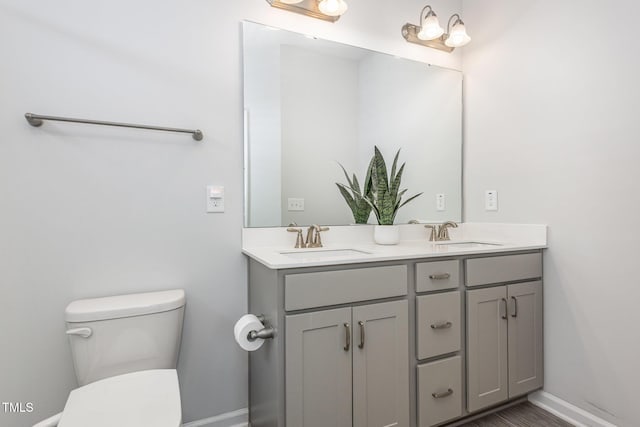 331 Sturgeon St, Smithfield, NC 27577 - bathroom with double vanity and toilet