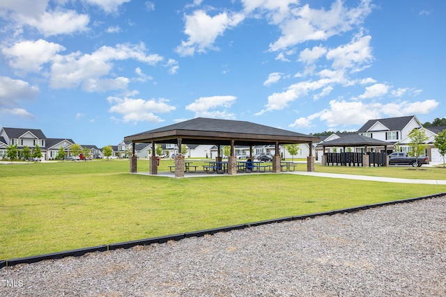 331 Sturgeon St, Smithfield, NC 27577 - view of community featuring a gazebo, a lawn, a residential view, and a carport