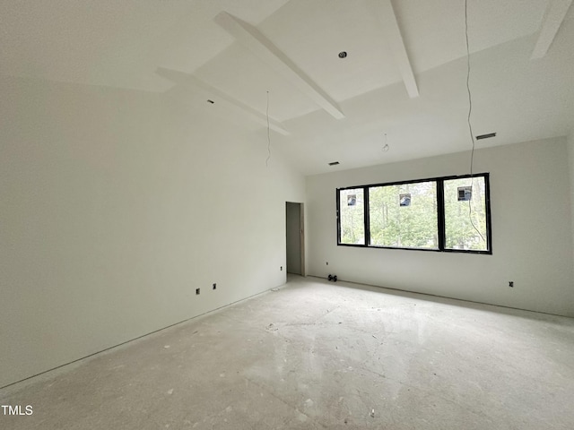 7809 Haymarket Ln, Raleigh, NC 27615 - empty room with lofted ceiling