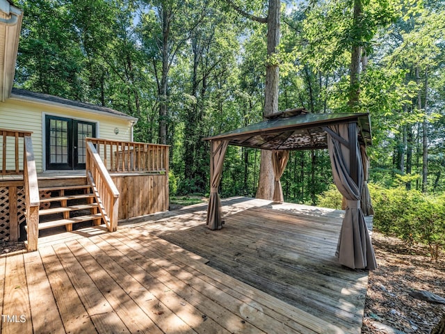 129 Nottingham Ct, Youngsville, NC 27596 - deck featuring a gazebo