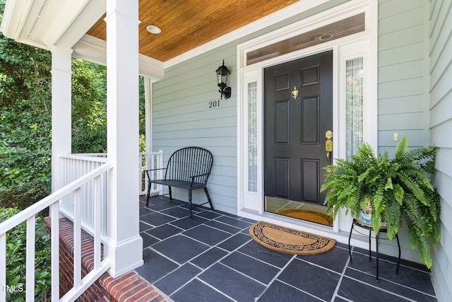 201 Weathervane Dr, Carrboro, NC 27510 - view of exterior entry with covered porch