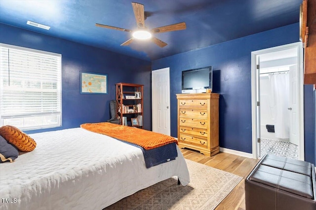 109 Covenant Rock Ln, Holly Springs, NC 27540 - bedroom featuring wood finished floors and ceiling fan