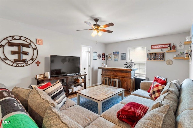 109 Covenant Rock Ln, Holly Springs, NC 27540 - living room featuring ceiling fan