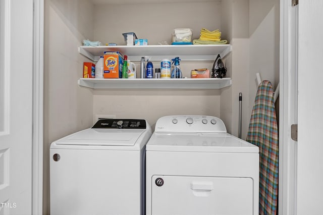 5809 Cameo Glass Way, Raleigh, NC 27612 - laundry area featuring separate washer and dryer