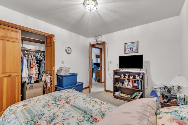 128 Chris Ct, Garner, NC 27529 - bedroom with light carpet and a closet