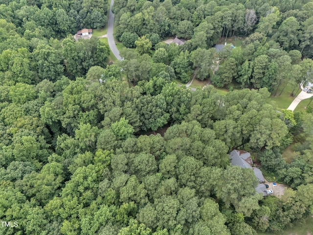 128 Chris Ct, Garner, NC 27529 - aerial view of property and surrounding area with a forest