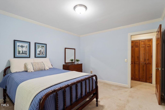 8704 Mill House Ln, Bahama, NC 27503 - bedroom with ornamental molding and light carpet
