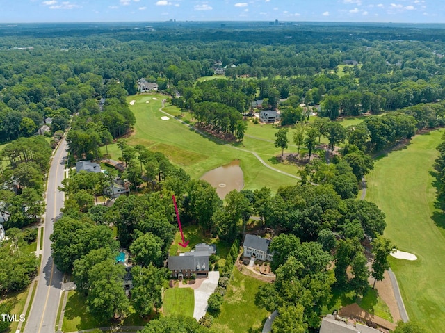 1820 Hunting Ridge Rd, Raleigh, NC 27615 - bird's eye view of a local golf course and a large body of water