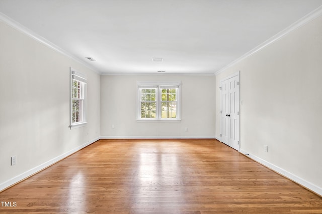 1820 Hunting Ridge Rd, Raleigh, NC 27615 - unfurnished room with wood finished floors and crown molding