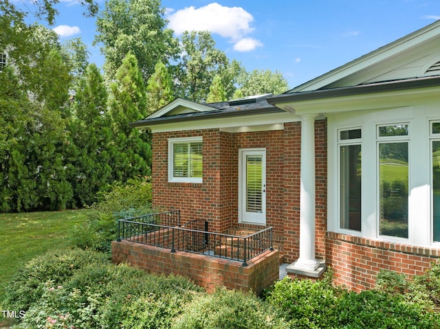 1820 Hunting Ridge Rd, Raleigh, NC 27615 - view of side of home with brick siding