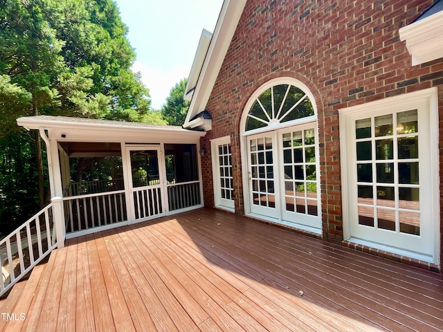 21 Covington Ln, Durham, NC 27712 - view of wooden deck