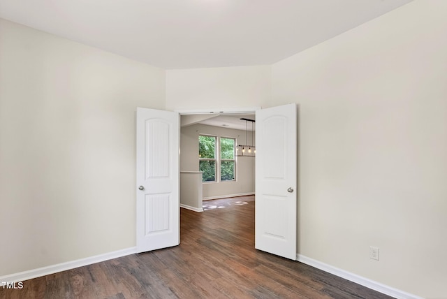 4520 Middletown Dr, Wake Forest, NC 27587 - empty room featuring baseboards and wood finished floors