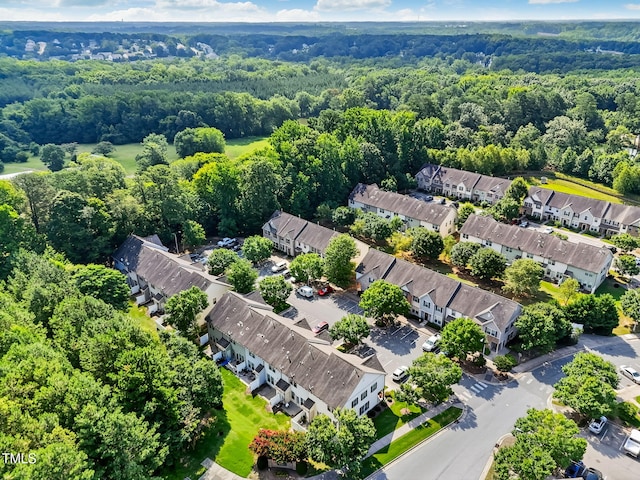 4520 Middletown Dr, Wake Forest, NC 27587 - aerial view of residential area with a forest