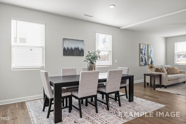 399 Old Fashioned Way, Lillington, NC 27546 - dining space with wood finished floors and baseboards