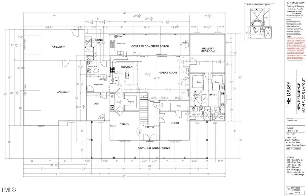 2317 Alex Cockman Rd, Pittsboro, NC 27312 - view of floor plan / room layout