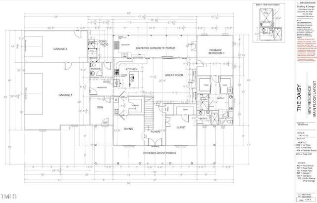 2317 Alex Cockman Rd, Pittsboro, NC 27312 - view of floor plan / room layout