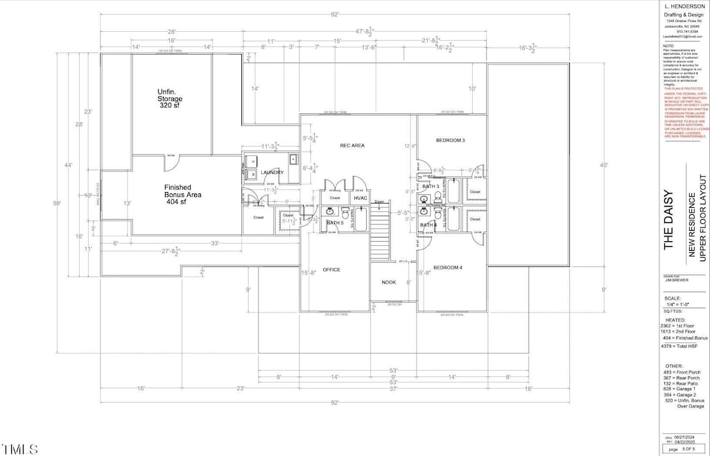 2317 Alex Cockman Rd, Pittsboro, NC 27312 - view of home floor plan