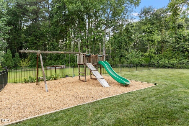 7804 Percussion Dr, Apex, NC 27539 - community play area with view of wooded area