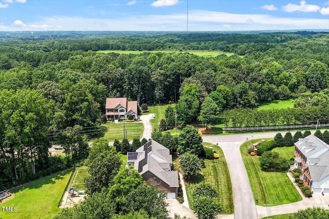 7804 Percussion Dr, Apex, NC 27539 - drone / aerial view of a heavily wooded area