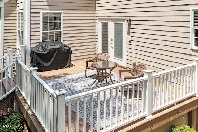 7804 Percussion Dr, Apex, NC 27539 - deck with a grill