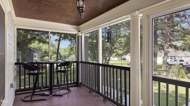 304 Spring St, Durham, NC 27703 - view of unfurnished sunroom
